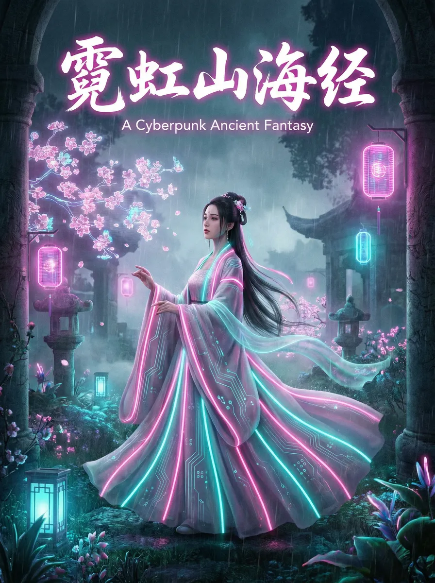 隔壁的美艳人妻 古风奇缘短剧 - 霓虹山海经海报